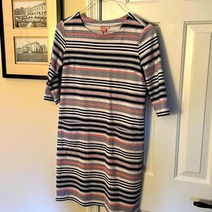 Women’s size small nautical dress. Stretchy and not form fitted shift dress.